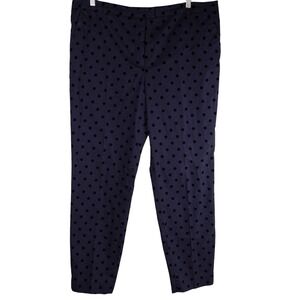 Soft Surroundings Womens Delano Polka Dot Trousers Size 16 Cotton/Spandex‎